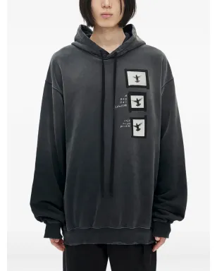 Ann Demeulemeester オリー プリント フーディー - サムネイル1