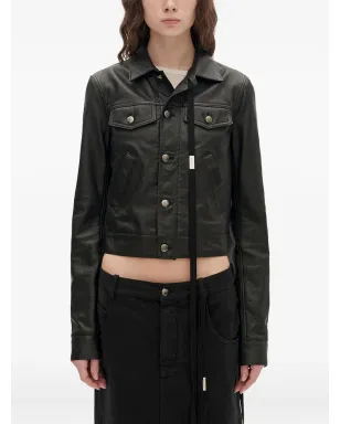 Ann Demeulemeester 構造的レザージャケット - サムネイル1