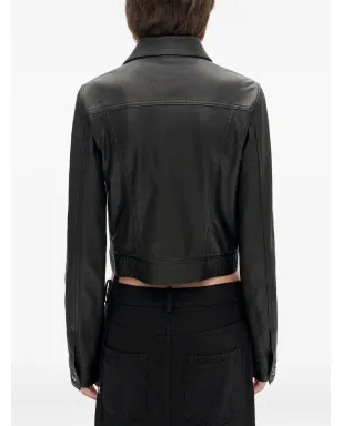 Ann Demeulemeester 構造的レザージャケット - サムネイル4