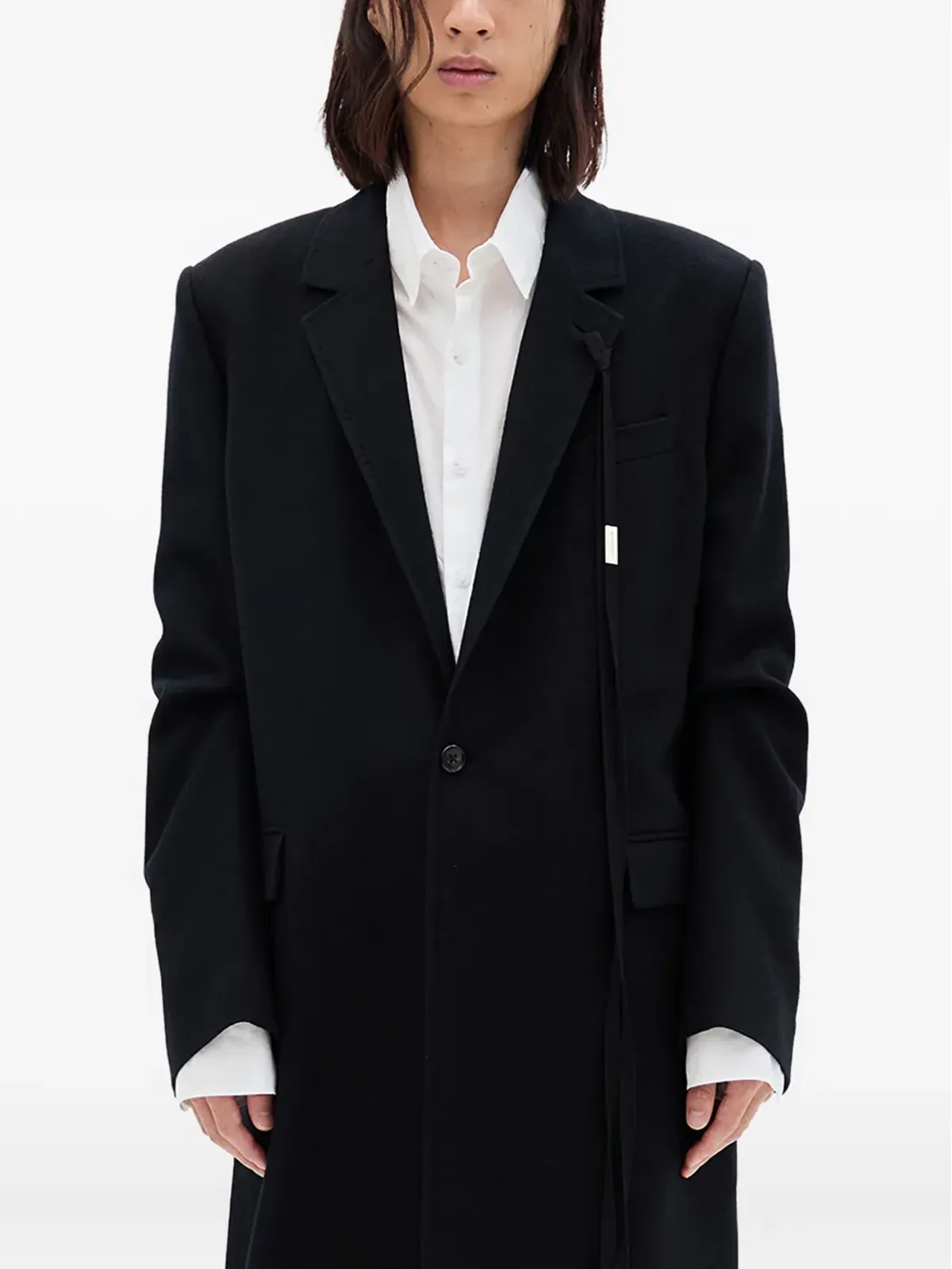 Ann Demeulemeester Thorウールブレザー - 画像1