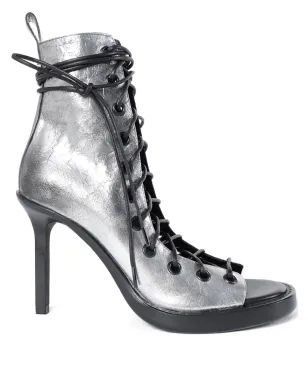 Ann Demeulemeester Hilla ラミネーテッドレザー レースアップ ブーツ - サムネイル1