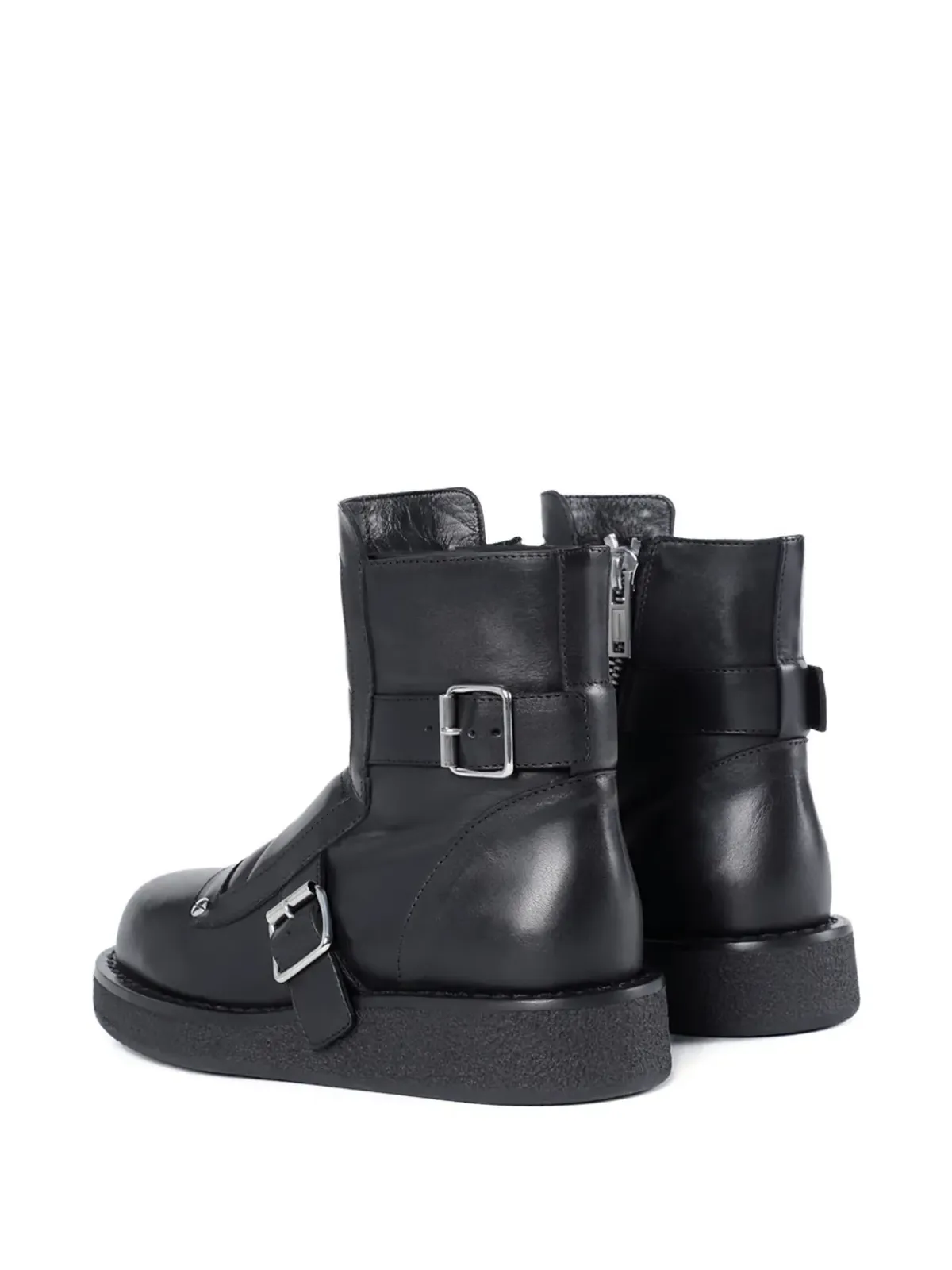 Ann Demeulemeester Sune バックルディテール バイカーブーツ - 画像4