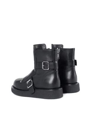Ann Demeulemeester Sune バックルディテール バイカーブーツ - サムネイル4