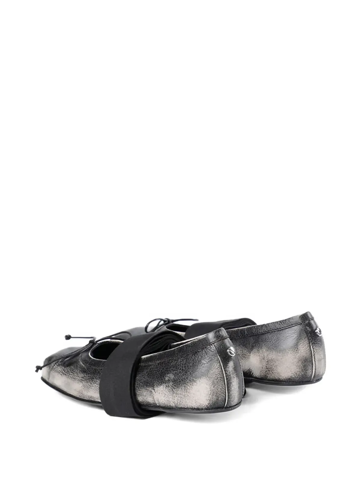 Ann Demeulemeester リボンディテール バレエフラットシューズ - 画像4