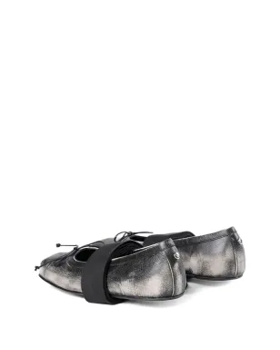 Ann Demeulemeester リボンディテール バレエフラットシューズ - サムネイル4