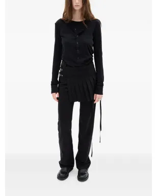Ann Demeulemeester Vero ボタン前開き長袖Tシャツ - サムネイル2
