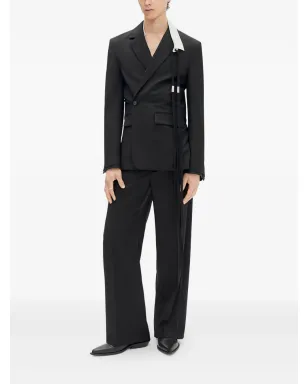 Ann Demeulemeester ストラップディテール ウールブレザー - サムネイル2