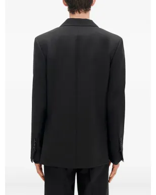 Ann Demeulemeester ストラップディテール ウールブレザー - サムネイル4