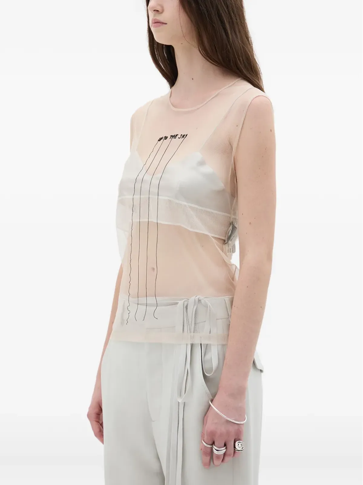 Ann Demeulemeester アップ・トゥ・ザ・スカイ・トップ - 画像3