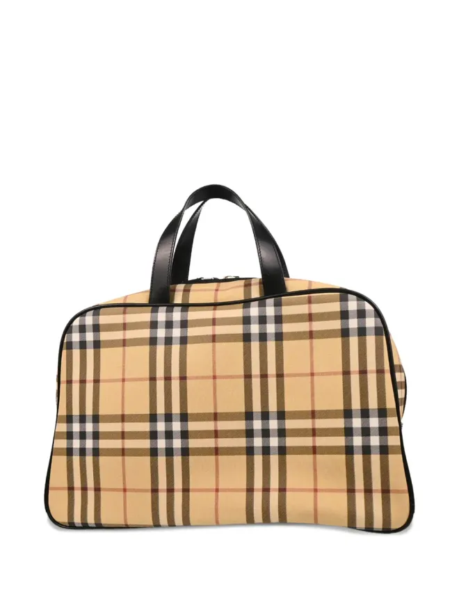 Burberry Pre-Owned Burberry Pre-Owned 1990-2000s ヴィンテージ チェック柄 ダッフルバッグの商品画像