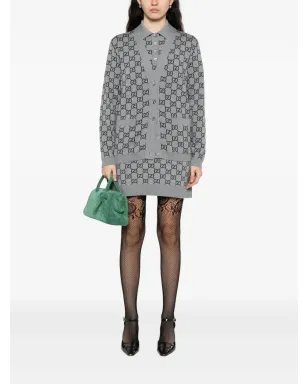 Gucci GGモノグラム カーディガン - グレー - サムネイル2