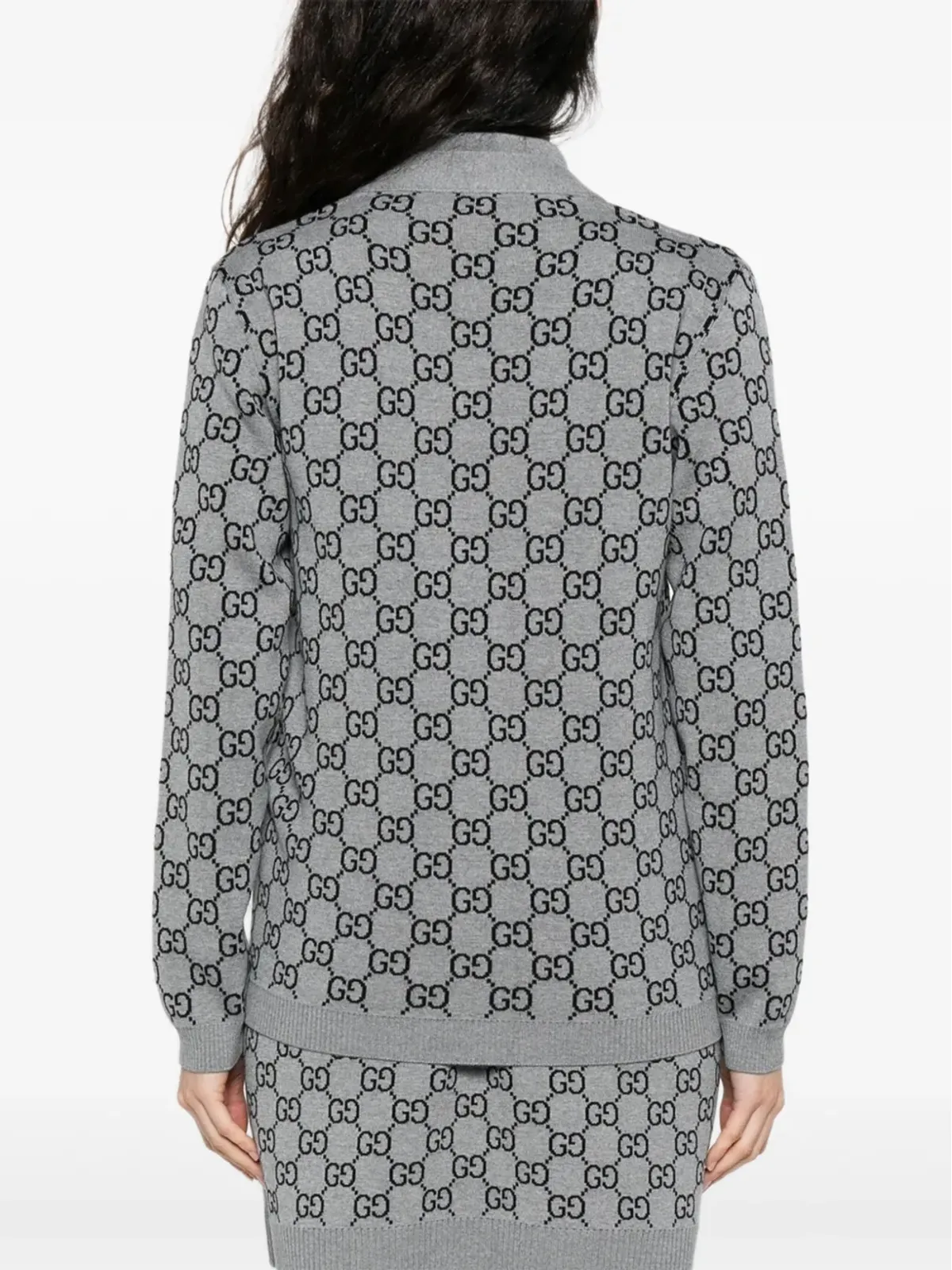 Gucci GGモノグラム カーディガン - グレー - 画像4