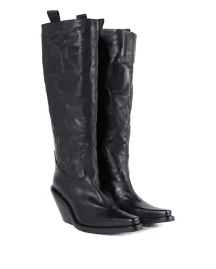 Ann Demeulemeester リダー カーフレザー カウボーイブーツ - サムネイル2