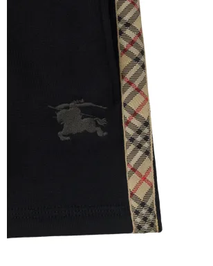 Burberry Kids チェック柄トリム・騎士刺繍ショーツ - サムネイル3