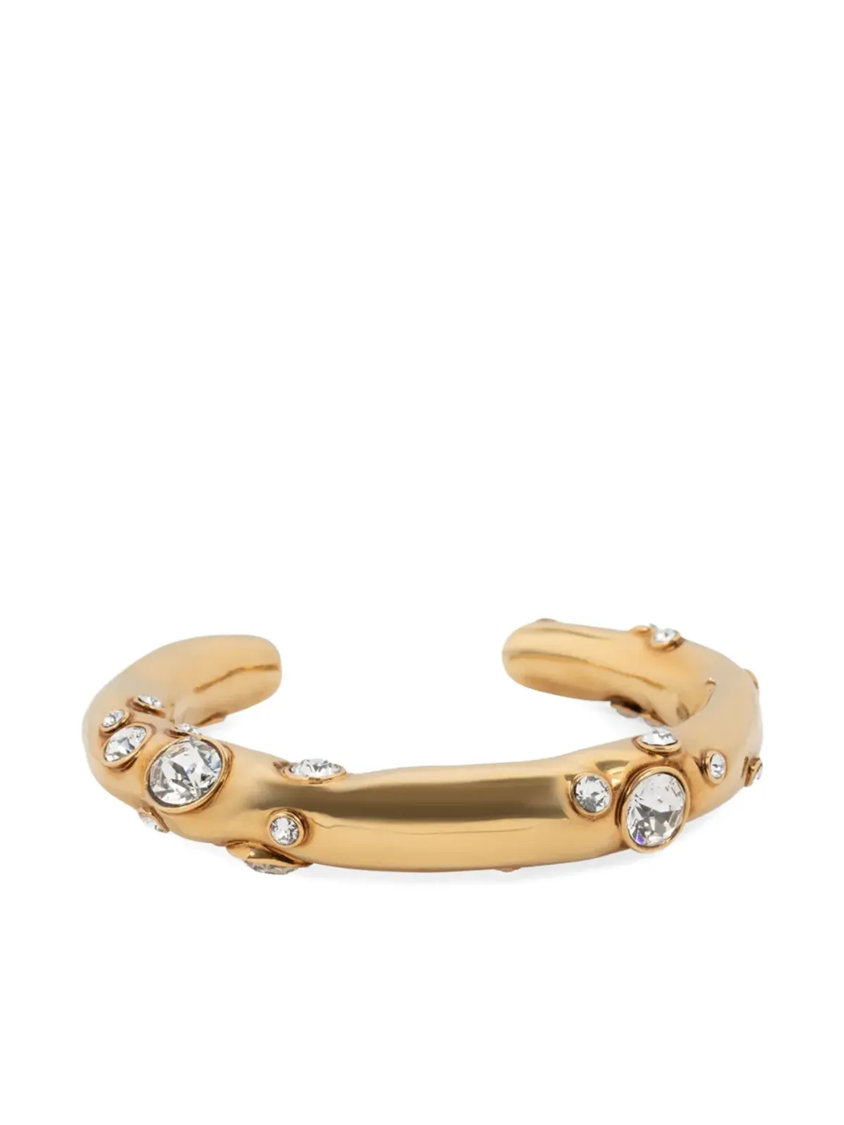 DRIES VAN NOTEN クリスタル装飾のカフブレスレット - 954 GOLD - 画像1