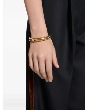 DRIES VAN NOTEN クリスタル装飾のカフブレスレット - 954 GOLD - サムネイル3