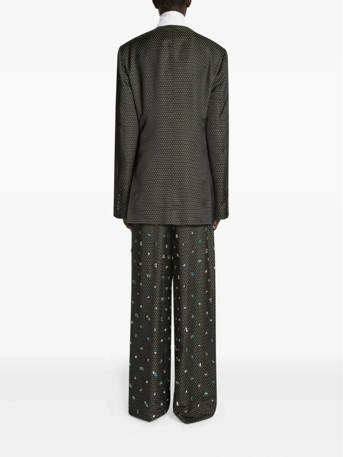 DRIES VAN NOTEN ダブルブレスト ジャカード ブレザー - 画像4