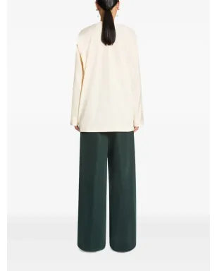 DRIES VAN NOTEN Vネック コットンTシャツ - ネュートラルカラー - サムネイル4