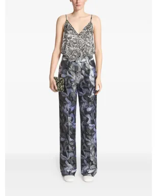 DRIES VAN NOTEN 花柄プリント テーラードパンツ - サムネイル2