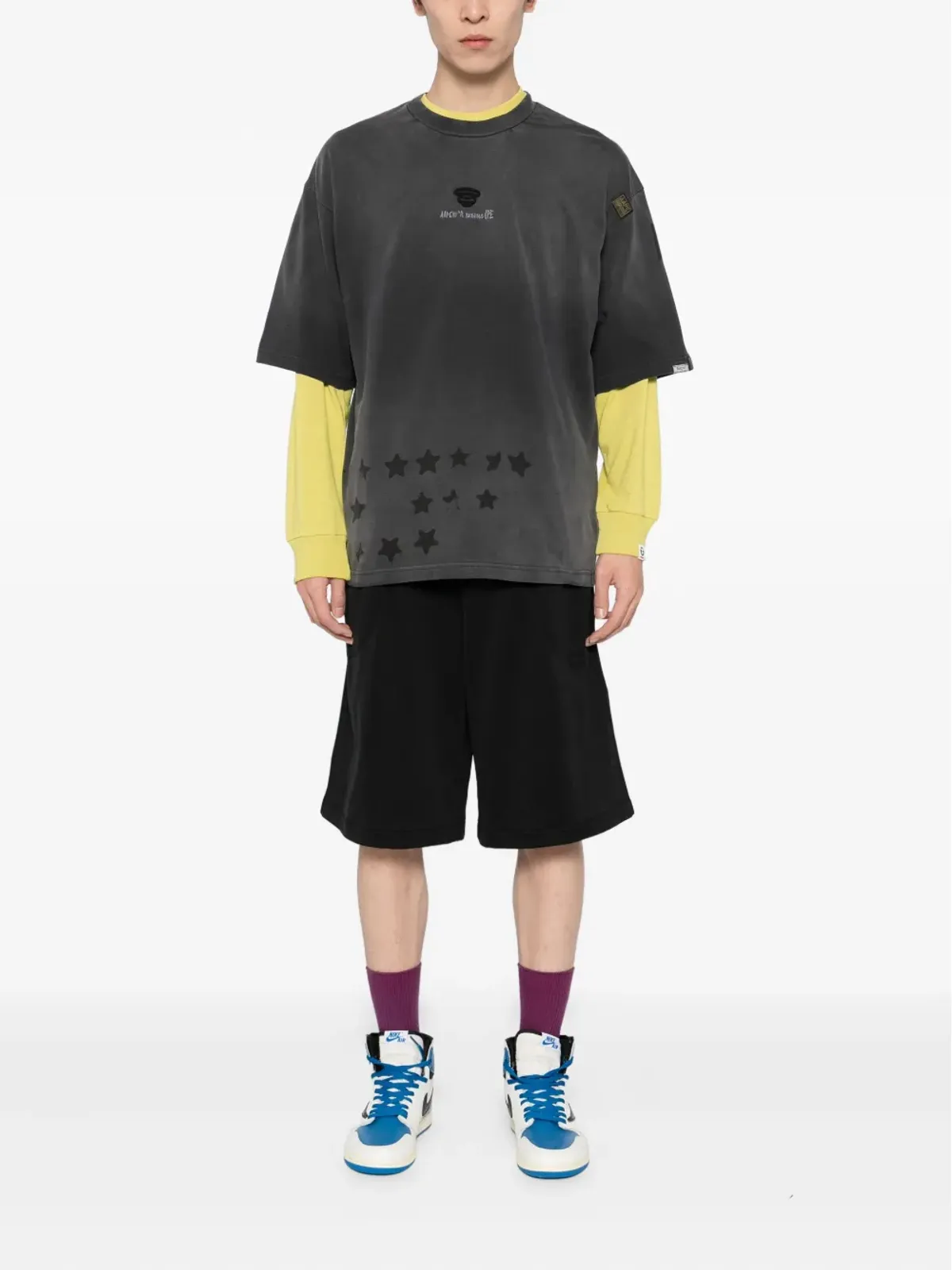 AAPE BY *A BATHING APE® 星柄刺繍 Tシャツ - 画像2