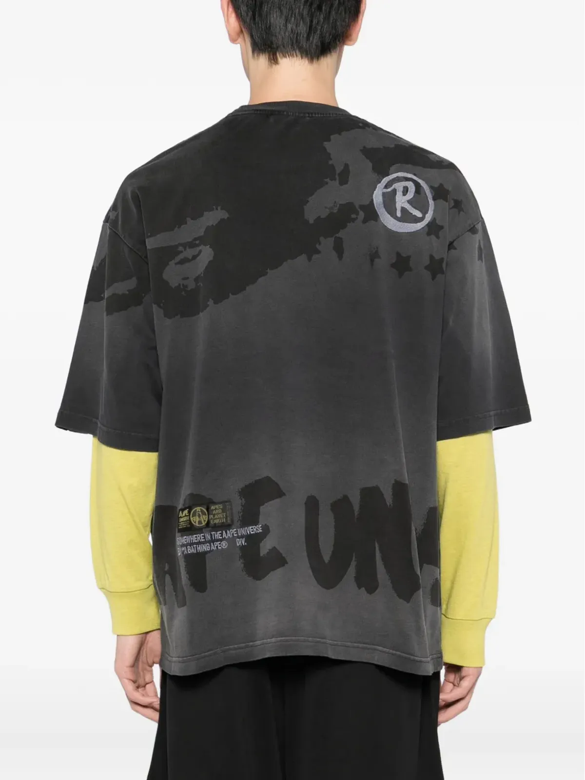 AAPE BY *A BATHING APE® 星柄刺繍 Tシャツ - 画像3