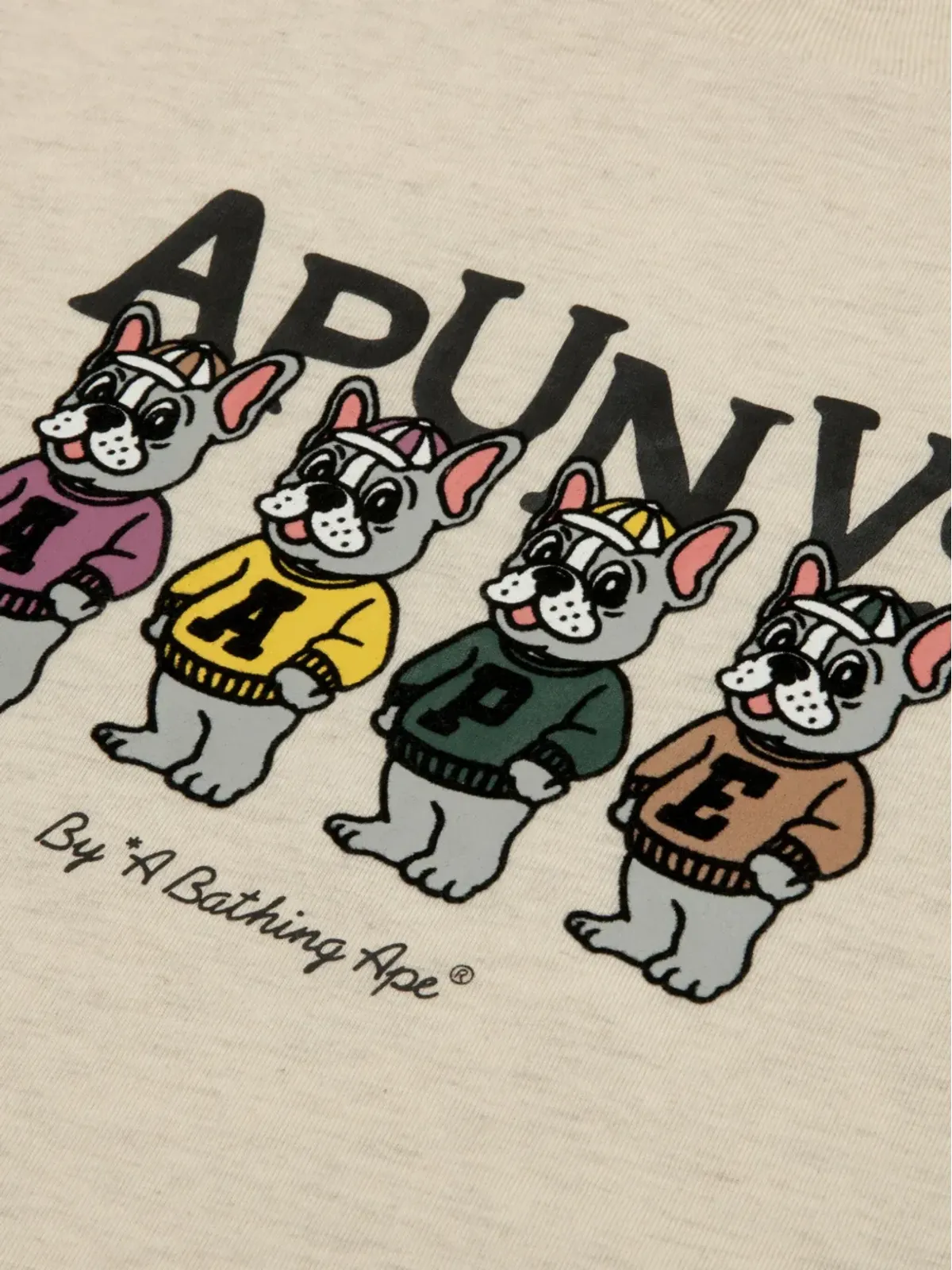 A BATHING APE® ブルドッグ グラフィックプリント Tシャツ - Neutrals - 画像3