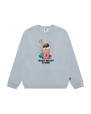 A BATHING APE® ポップコーンプリント スウェットシャツ - ブルー - サムネイル1