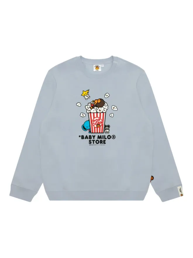 A BATHING APE® A BATHING APE® ポップコーンプリント スウェットシャツ - ブルーの商品画像
