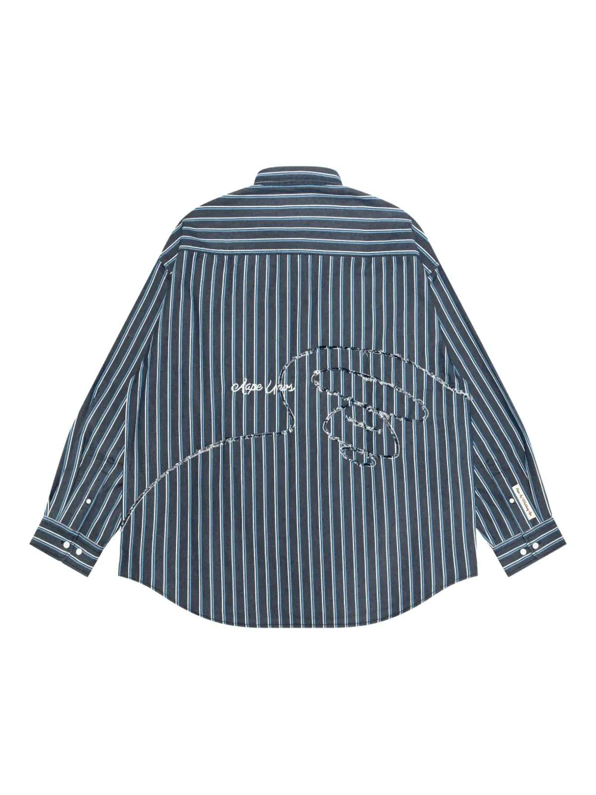 AAPE BY *A BATHING APE® ストライプ刺繍シャツ - ブルー - 画像2