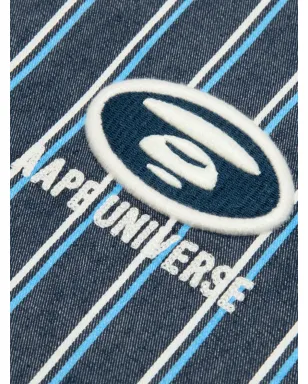 AAPE BY *A BATHING APE® ストライプ刺繍シャツ - ブルー - サムネイル4