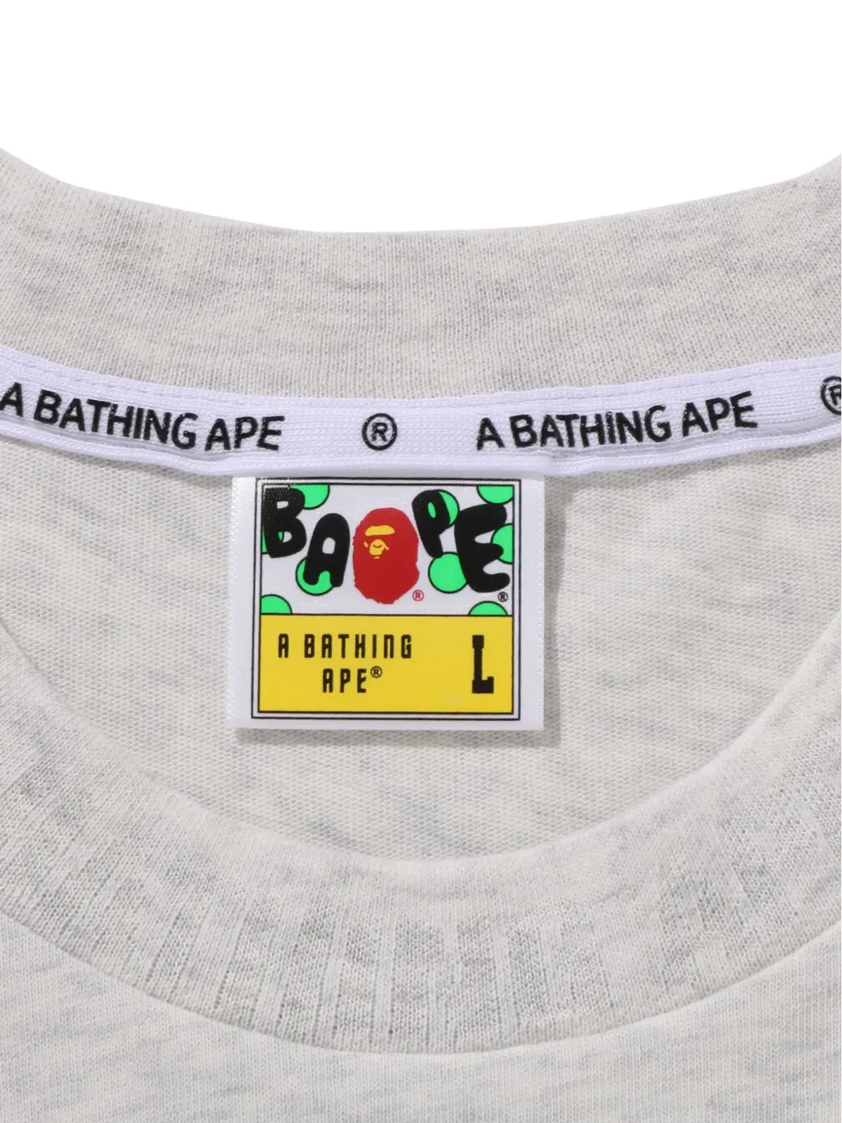 A BATHING APE® Ape Head ロゴ刺繍 Tシャツ - 画像4