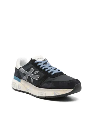 Premiata スエードレザー ロートップスニーカー ブルー - サムネイル2