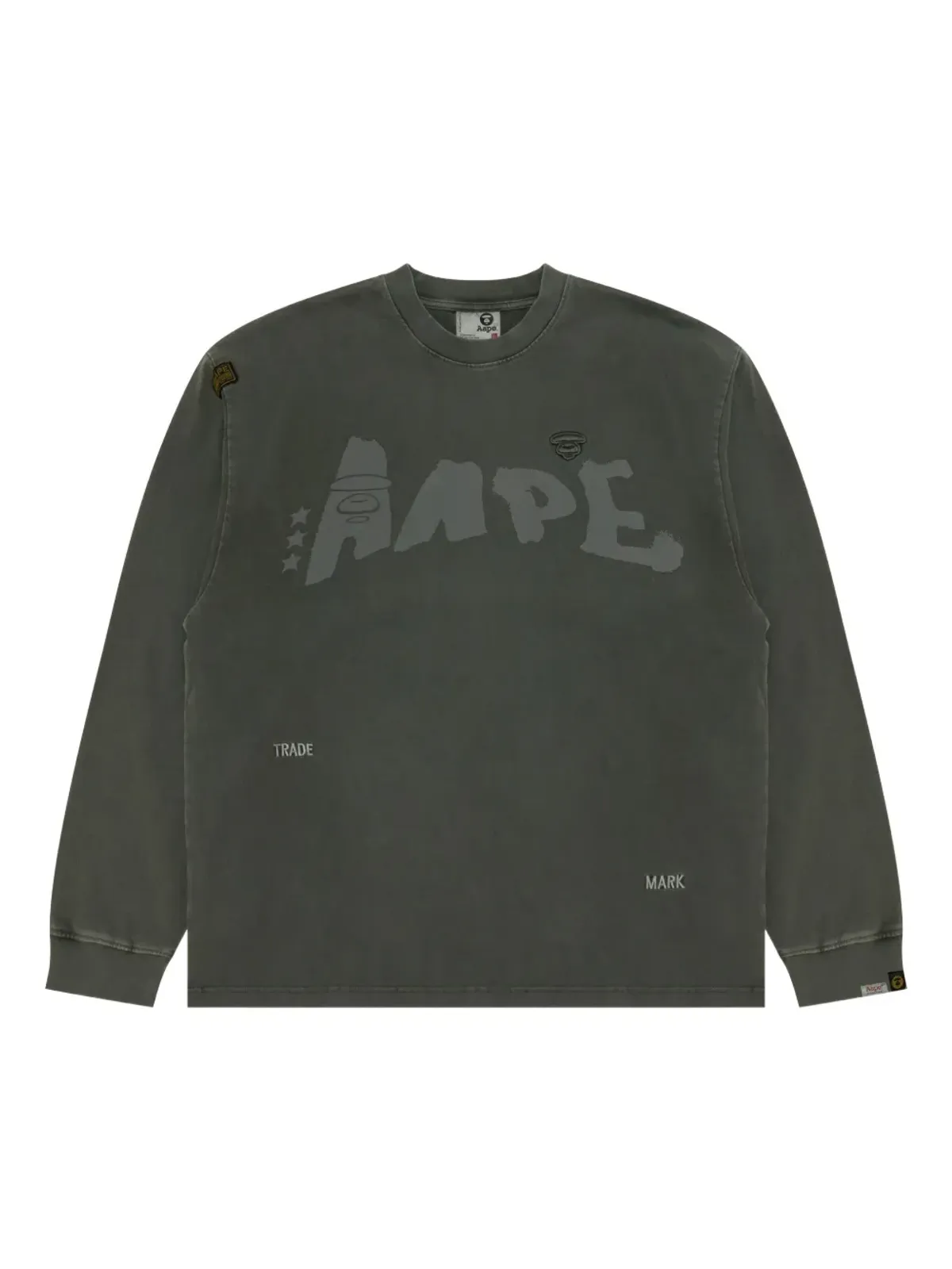 AAPE BY *A BATHING APE® Aape-logo ロングスリーブTシャツ - 画像1