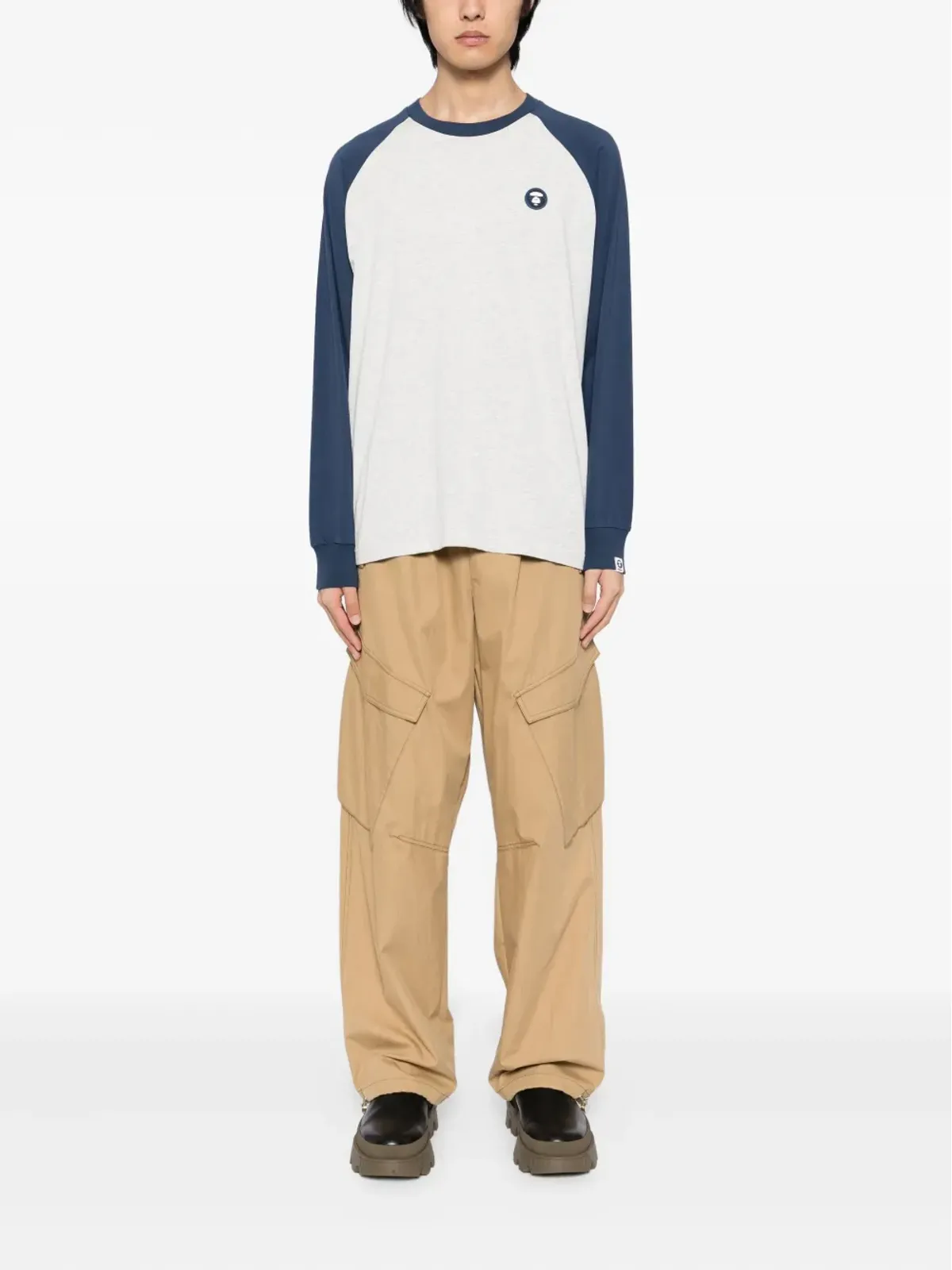 AAPE BY *A BATHING APE® ロゴアップリケ コットンTシャツ - 画像2