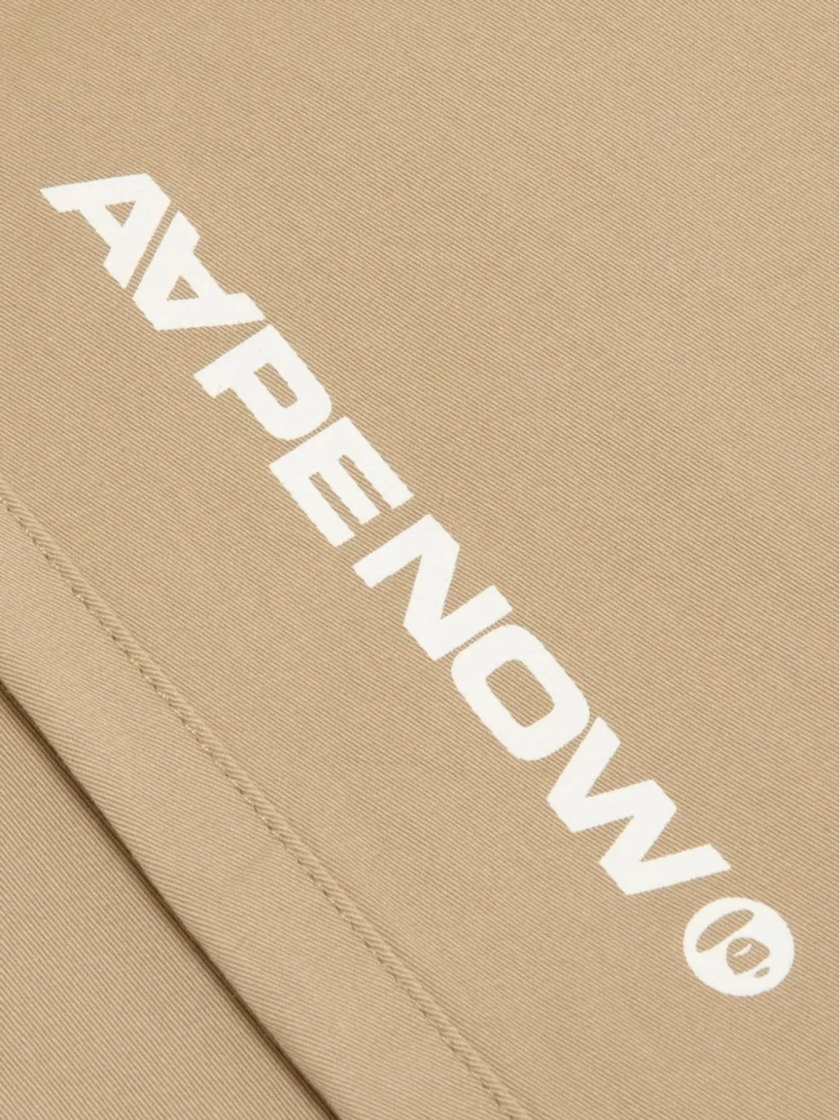 AAPE BY *A BATHING APE® ape head ロゴ・プレート付き レギュラーパンツ - 画像4