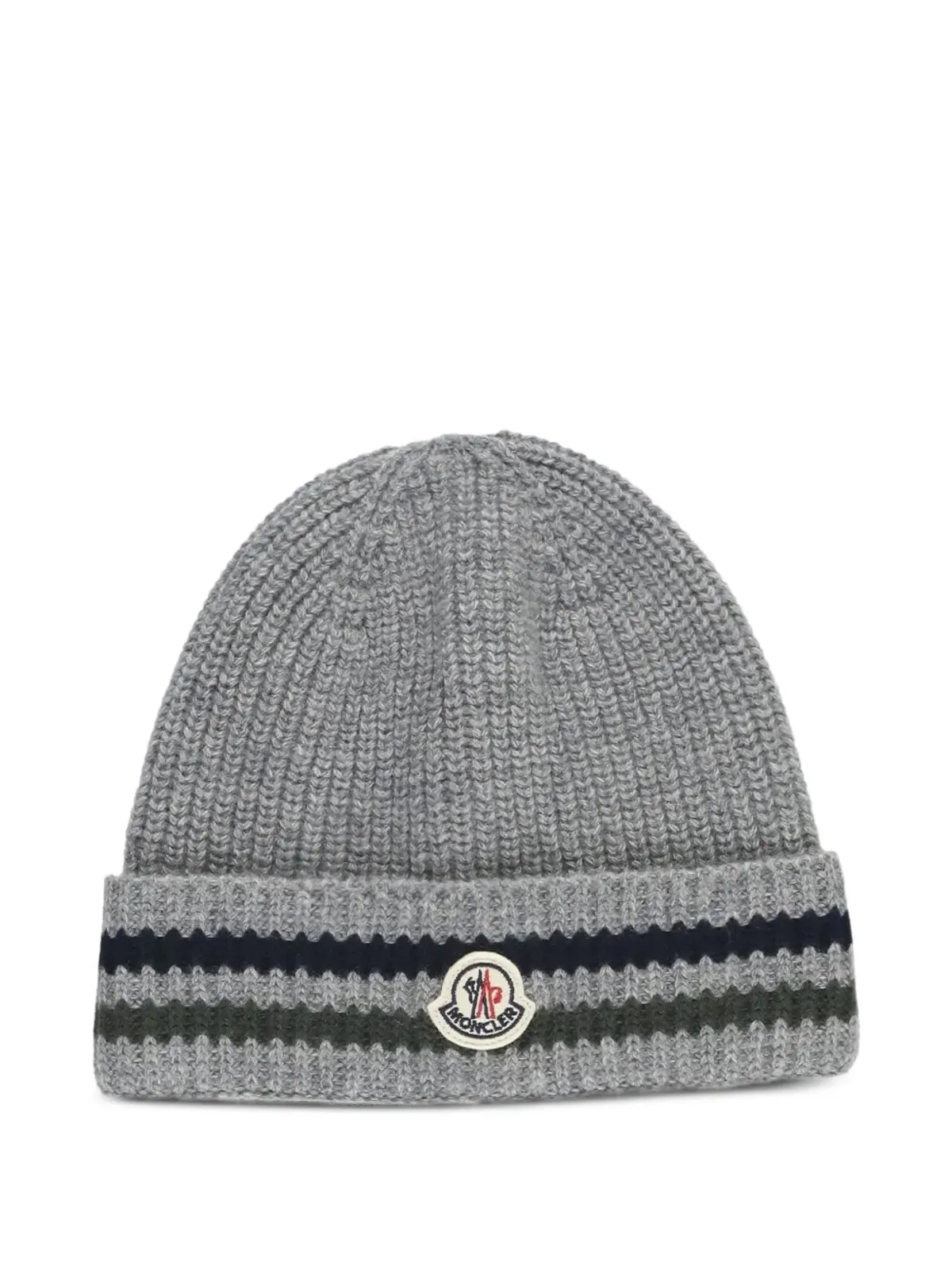 Moncler Enfant リブ編みウールビーニー - 画像1