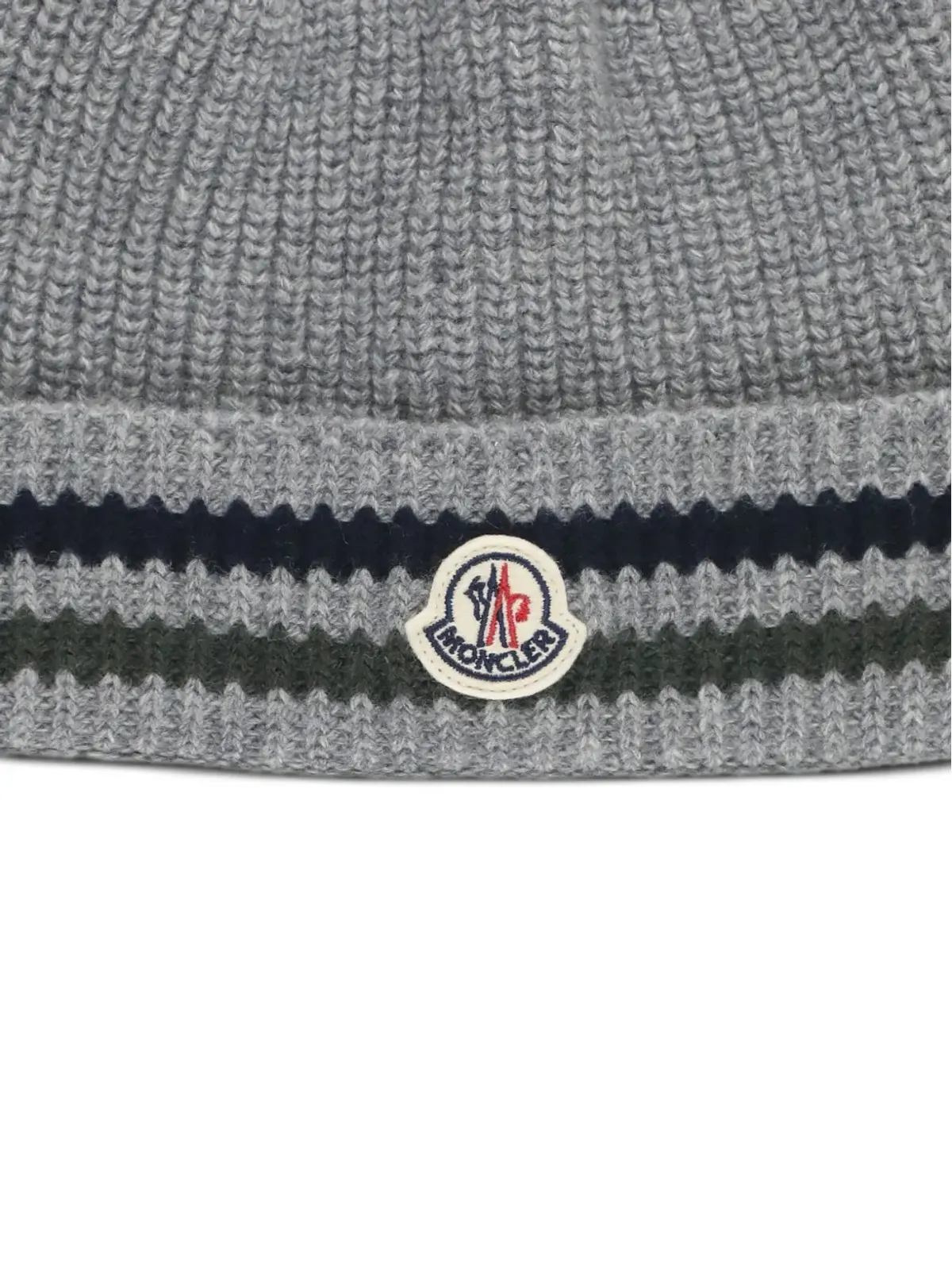 Moncler Enfant リブ編みウールビーニー - 画像3