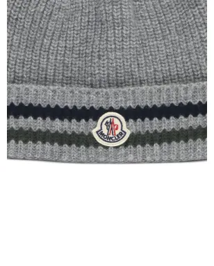 Moncler Enfant リブ編みウールビーニー - サムネイル3