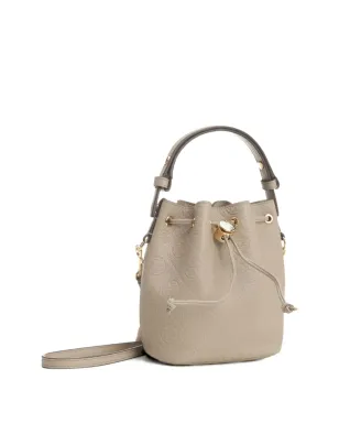Tory Burch エンボスド・クレスト レザー ミニ バケットバッグ - サムネイル3