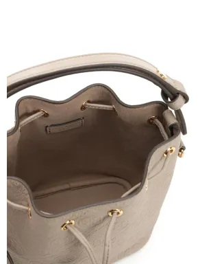 Tory Burch エンボスド・クレスト レザー ミニ バケットバッグ - サムネイル4