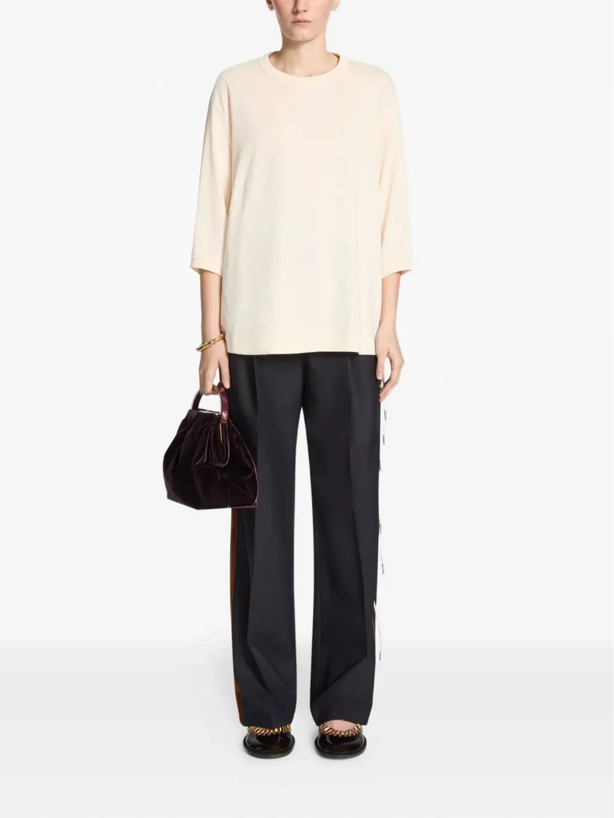 DRIES VAN NOTEN balloon-sleeve tee - Neutrals - 画像2