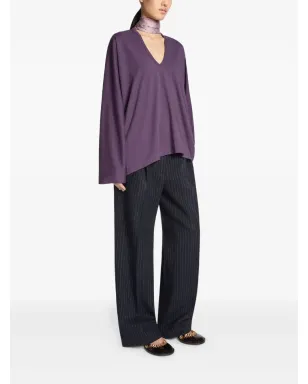 DRIES VAN NOTEN Vネック長袖Tシャツ - サムネイル3