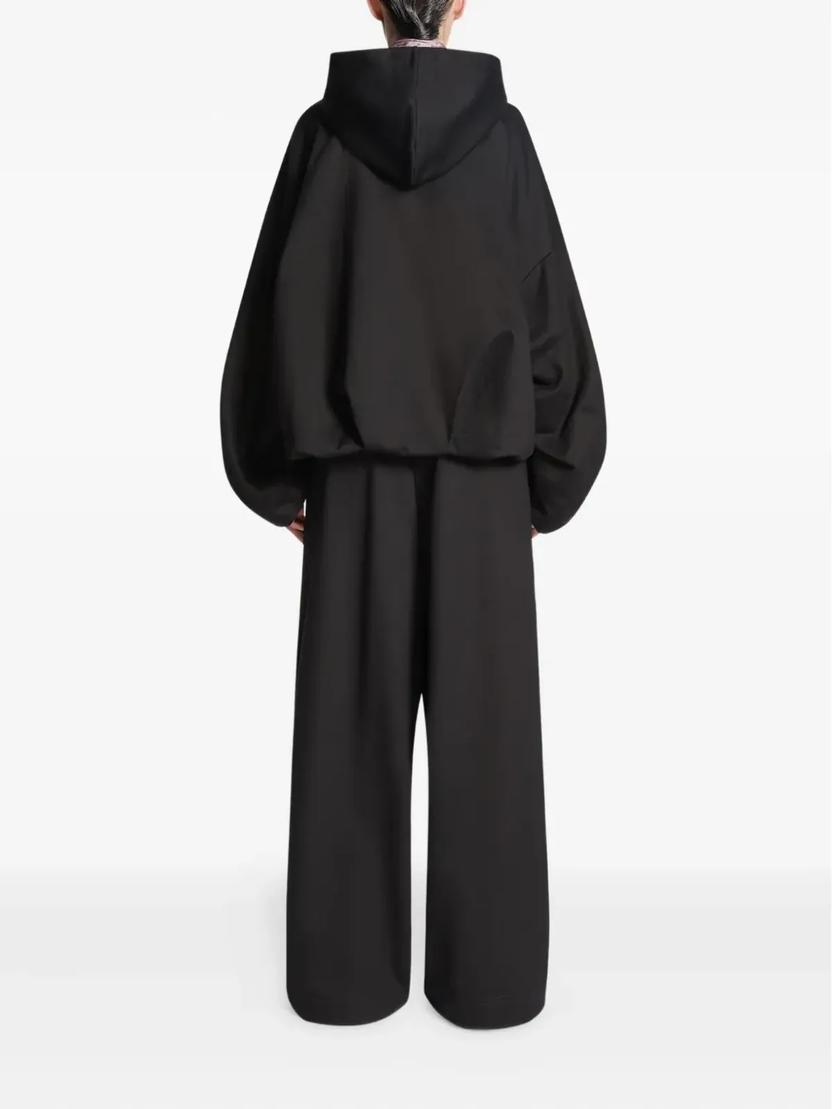 DRIES VAN NOTEN ドレープ バルーンスリーブ フーディー - 画像4
