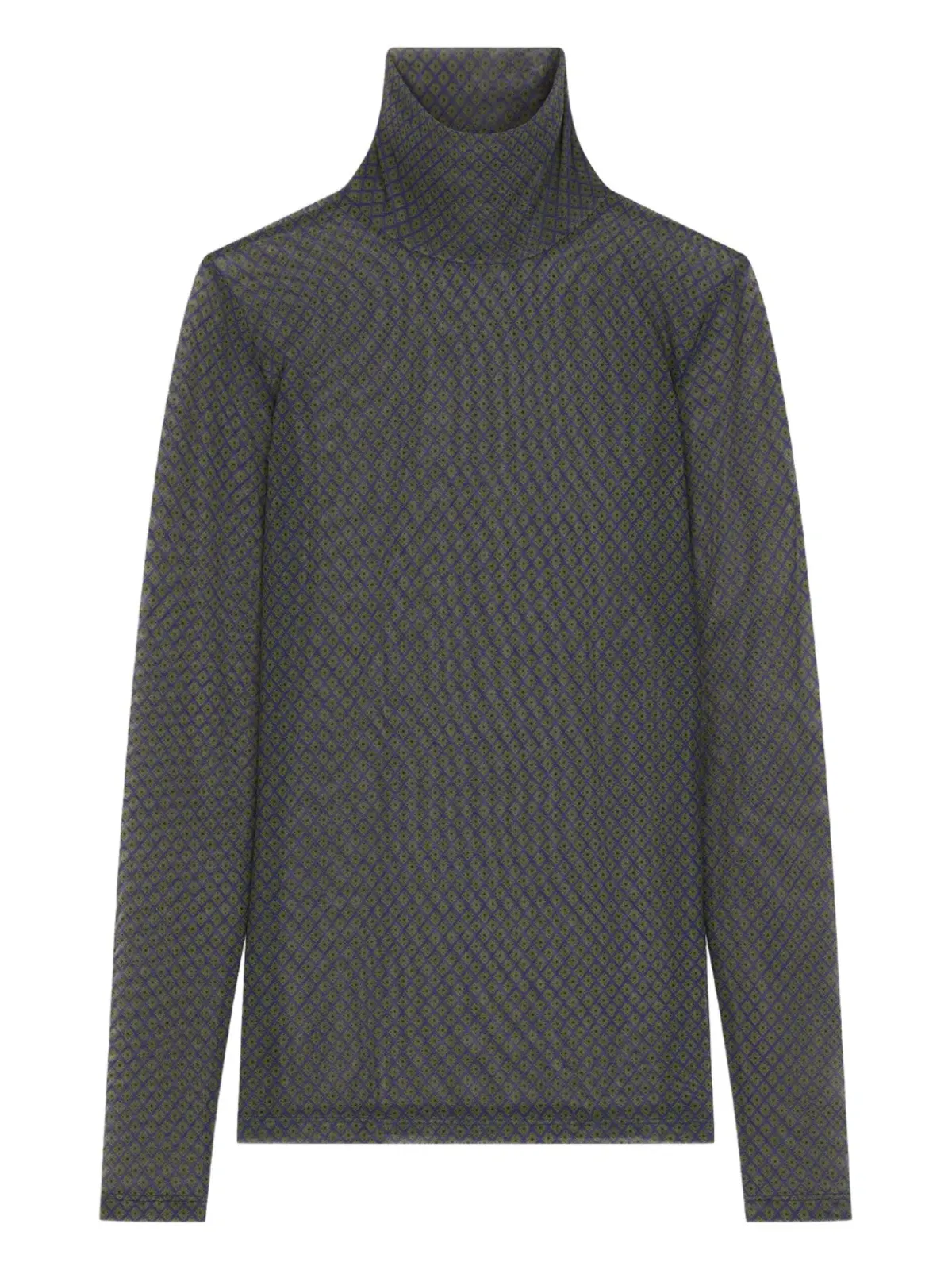 DRIES VAN NOTEN プリント タートルネック トップ - 画像1