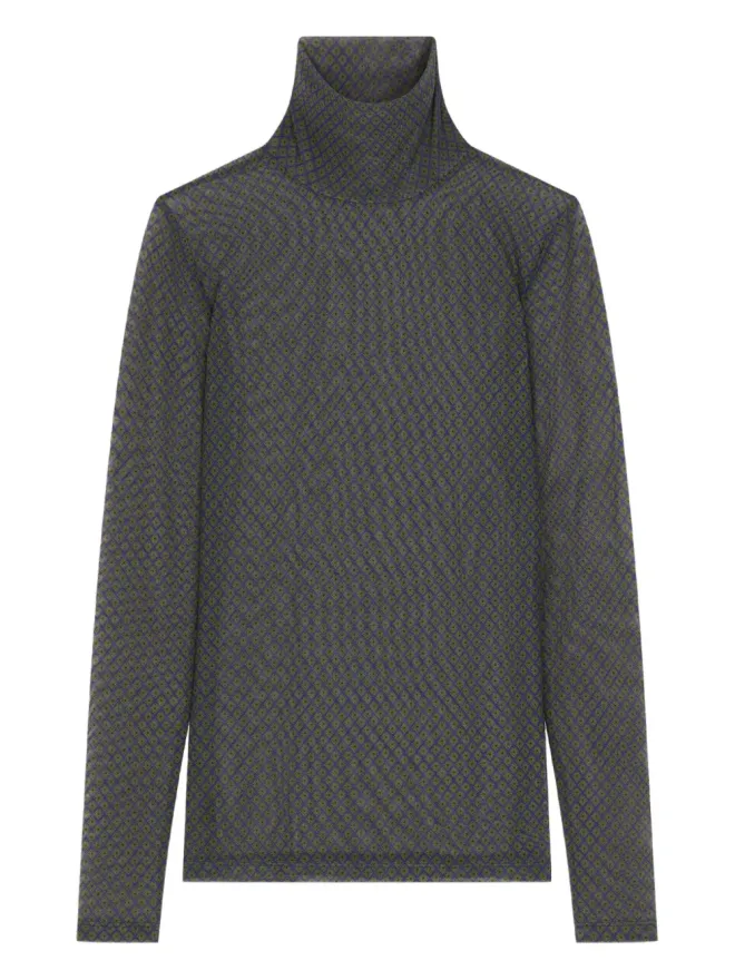 Dries Van Noten DRIES VAN NOTEN プリント タートルネック トップの商品画像