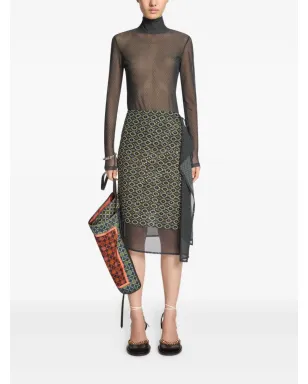 DRIES VAN NOTEN プリント タートルネック トップ - サムネイル2