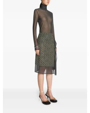 DRIES VAN NOTEN プリント タートルネック トップ - サムネイル3
