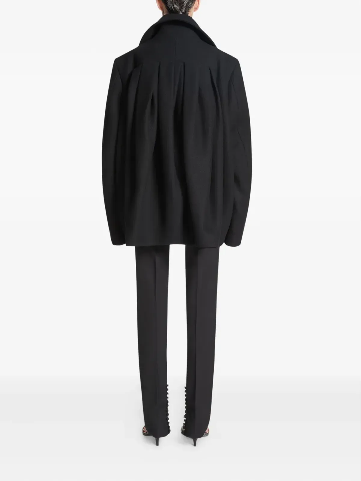 DRIES VAN NOTEN ダブルブレスト ウール混紡 ジャケット - 画像4