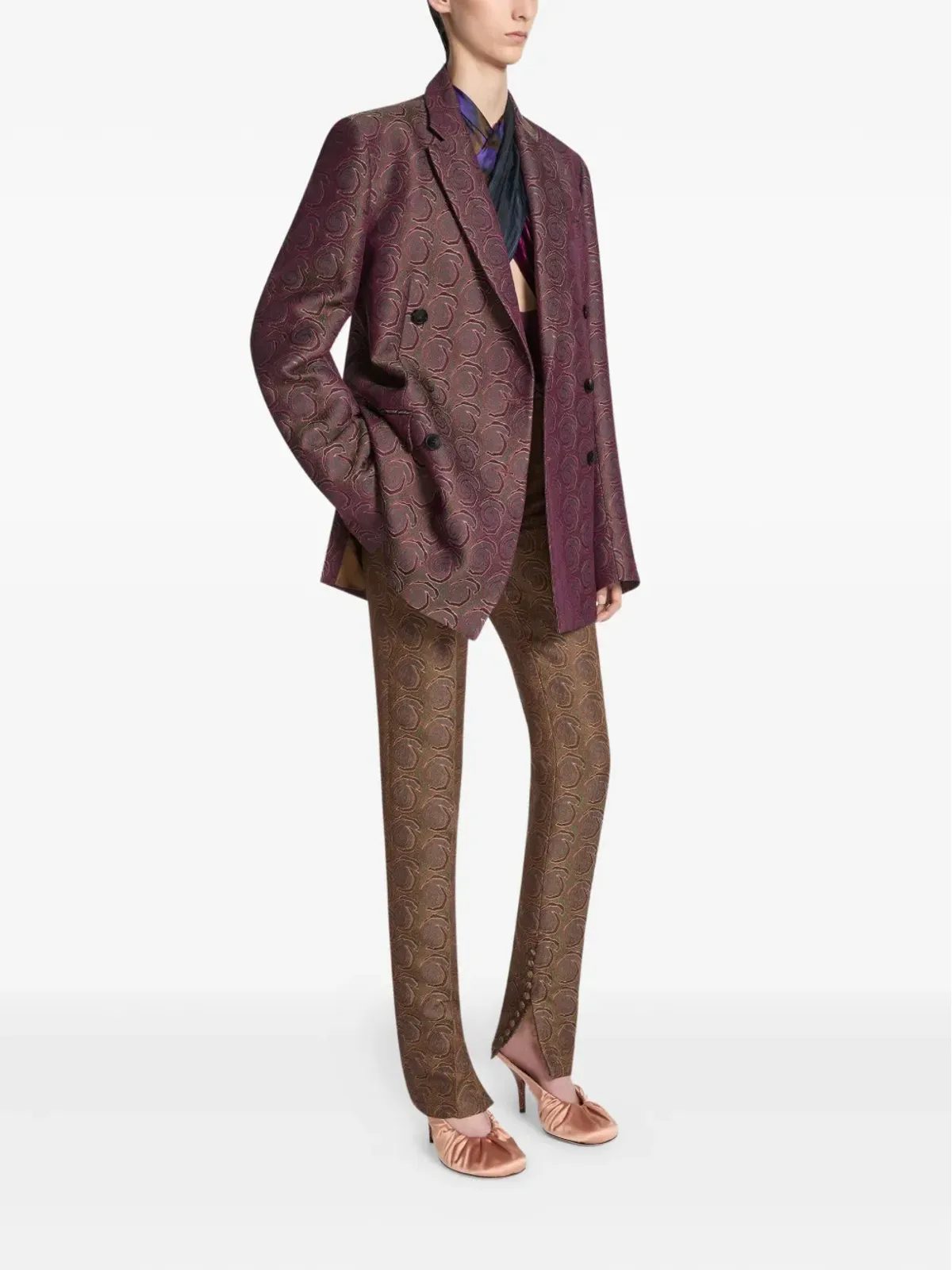 DRIES VAN NOTEN ダブルブレストブレザー - 画像2