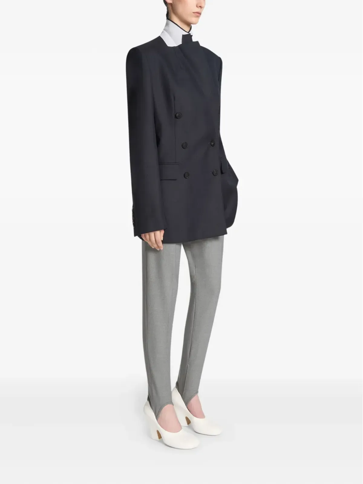 DRIES VAN NOTEN ダブルブレスト ウールブレザー - 画像3